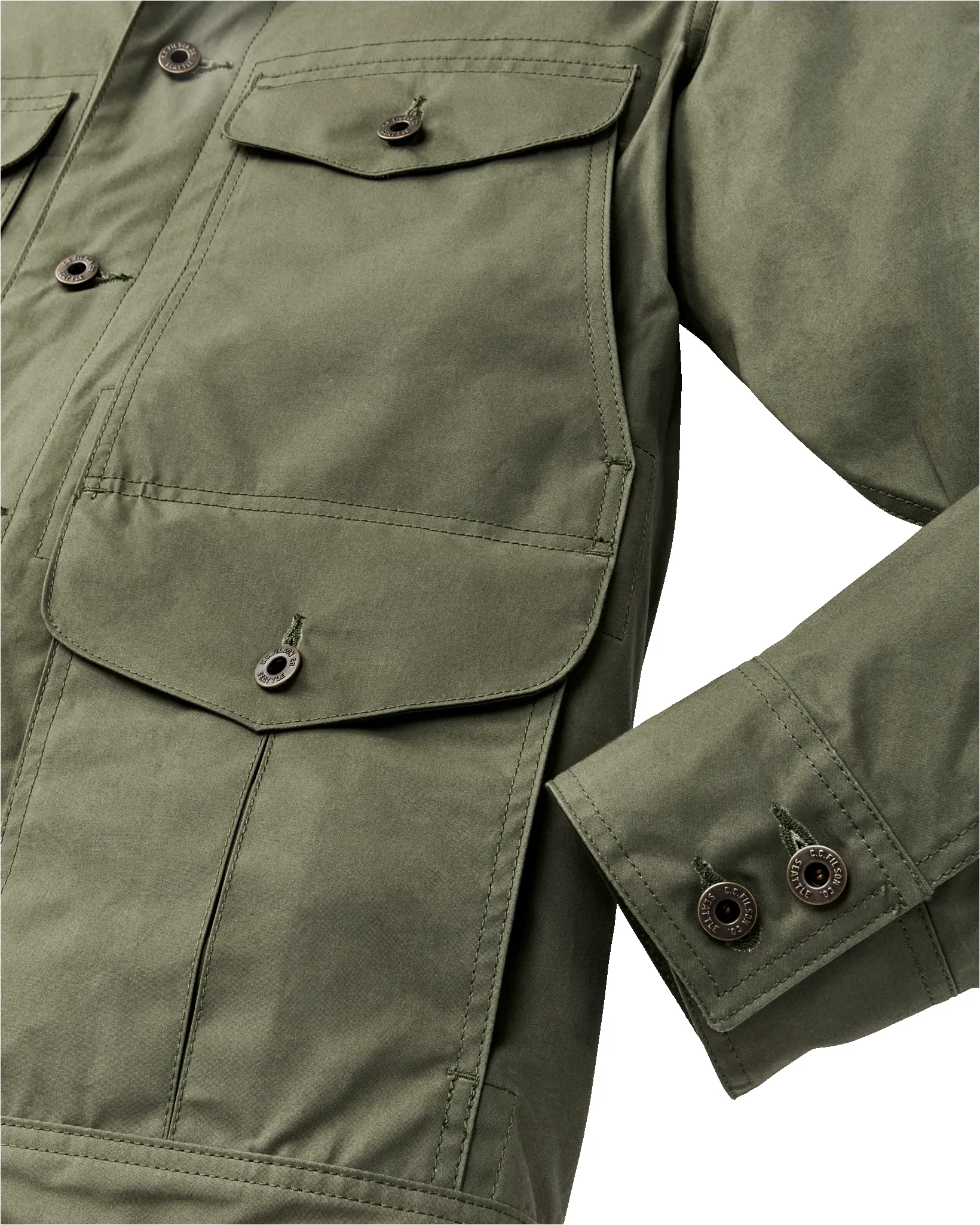 Dry Wax Journeyman Jacket - Olive Green sold by Filson product image thumbnail 3