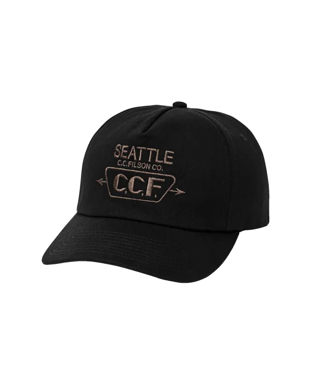 Seattle Graphic Trucker Cap - Black made by Filson