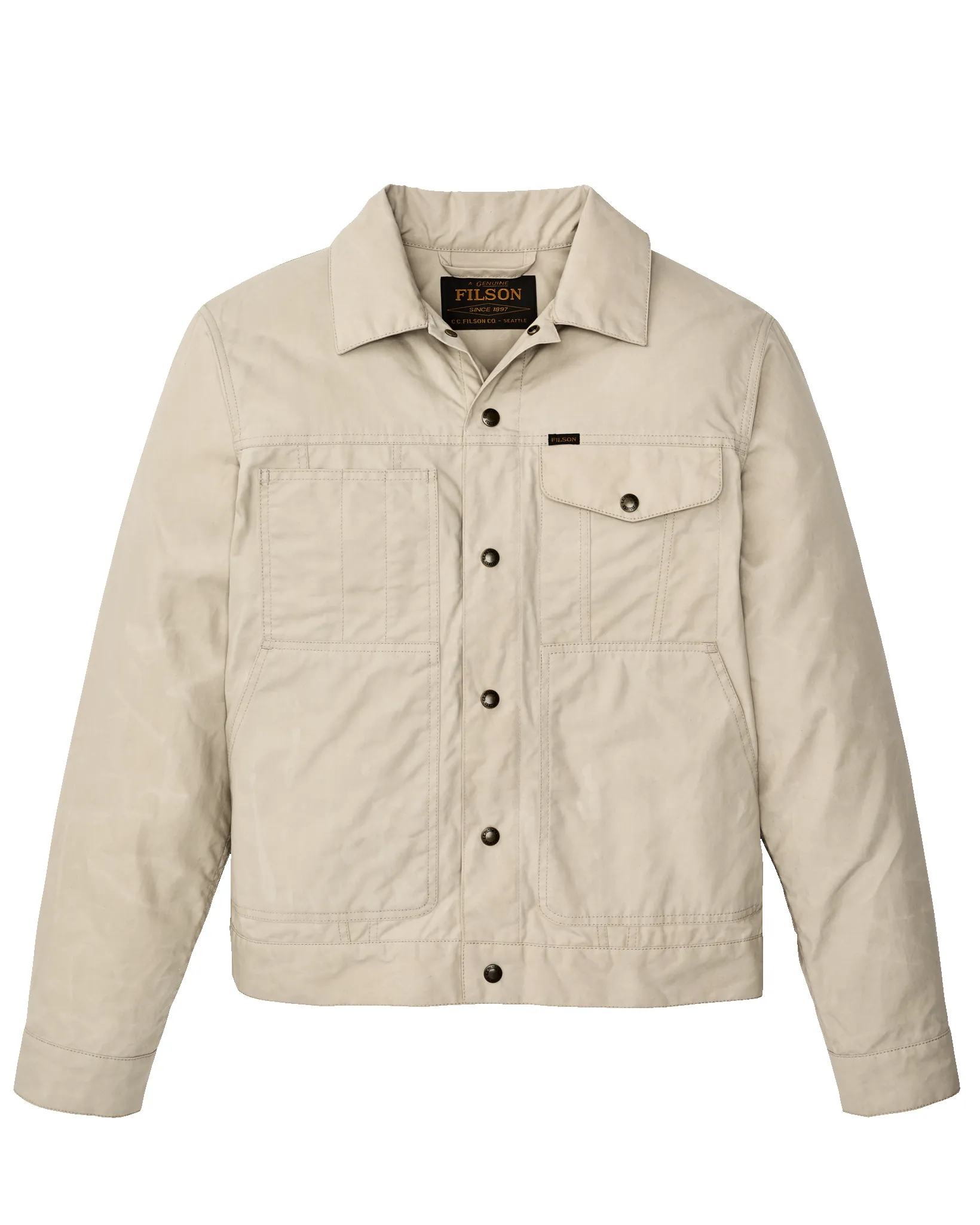 Dry Wax Short Cruiser Jacket - Quail Tan sold by Filson product image thumbnail 5