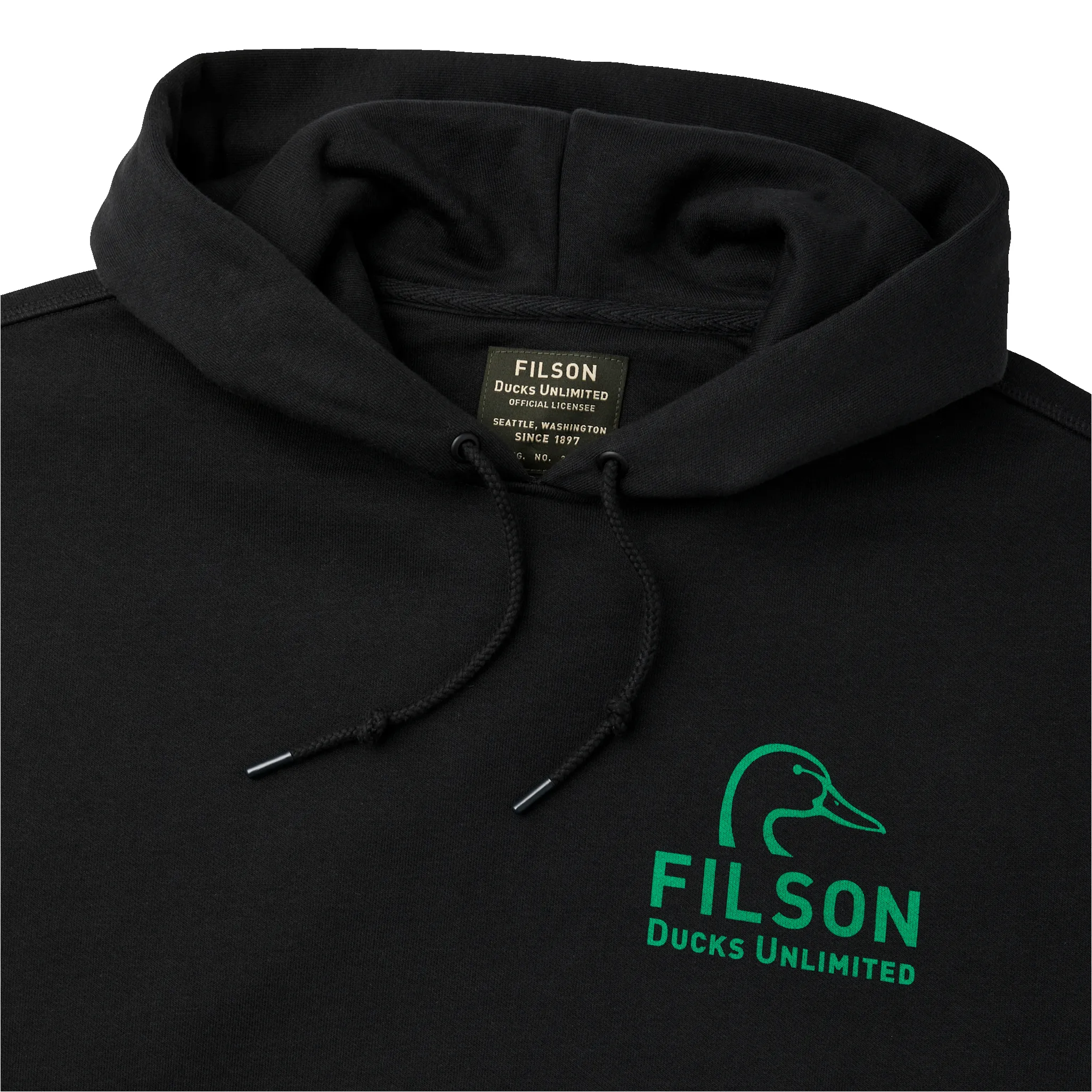 Ducks Unlimited Prospector Graphic Hoodie - Du Mallard / Black sold by Filson product image thumbnail 3