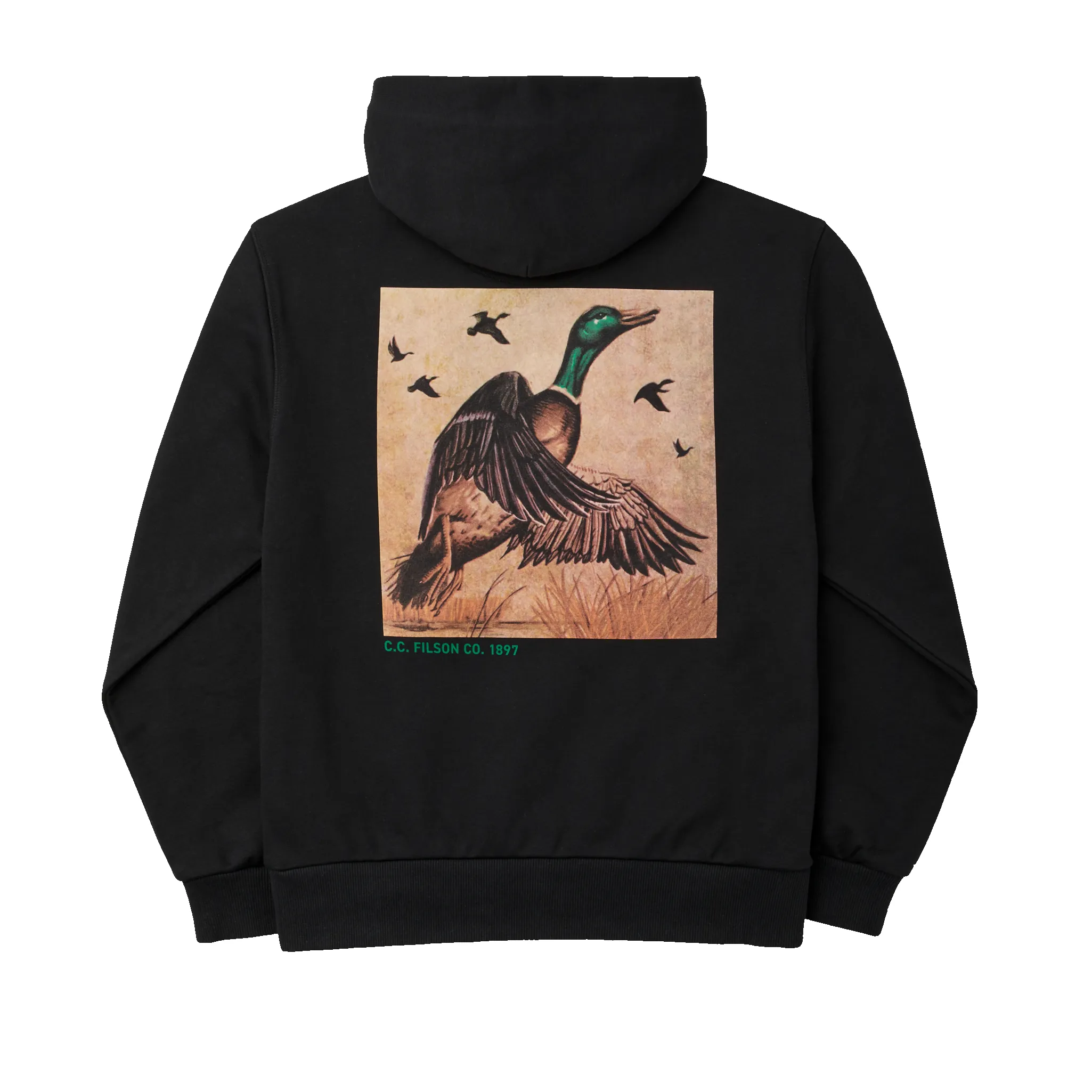 Ducks Unlimited Prospector Graphic Hoodie - Du Mallard / Black sold by Filson product image thumbnail 2