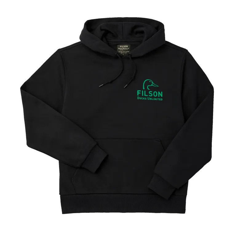 Ducks Unlimited Prospector Graphic Hoodie - Du Mallard / Black made by Filson