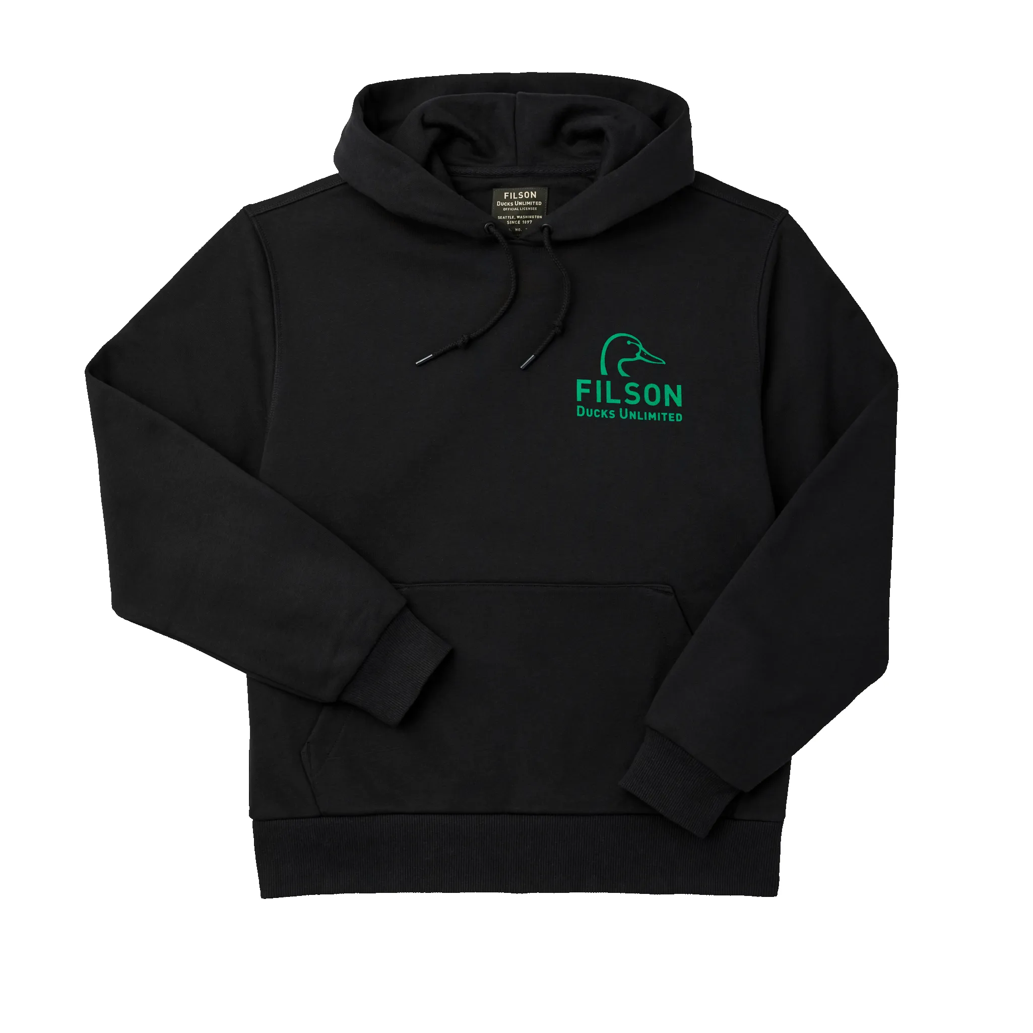 Ducks Unlimited Prospector Graphic Hoodie - Du Mallard / Black sold by Filson