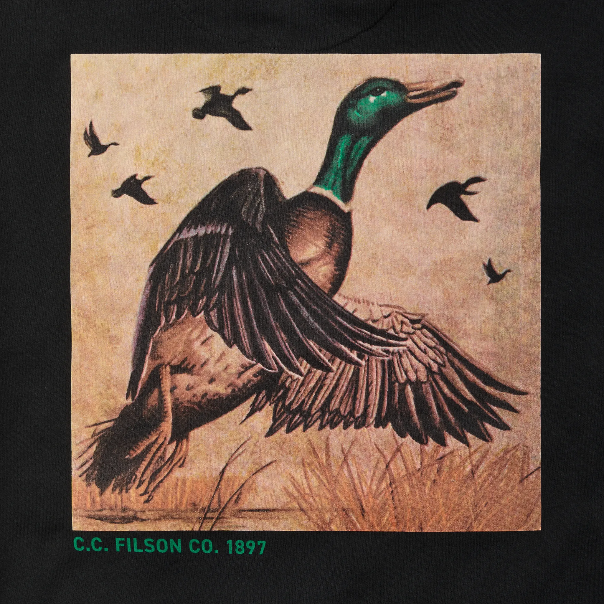 Ducks Unlimited Prospector Graphic Hoodie - Du Mallard / Black sold by Filson product image thumbnail 5