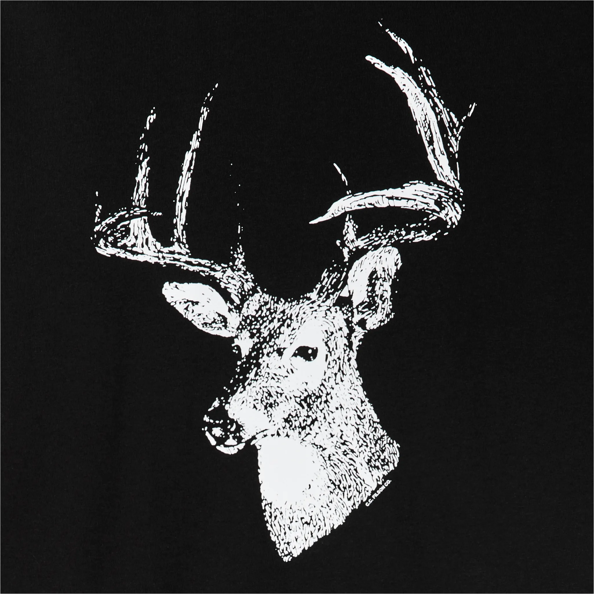Pioneer Graphic T-shirt - Black / Deer Bust sold by Filson product image thumbnail 3