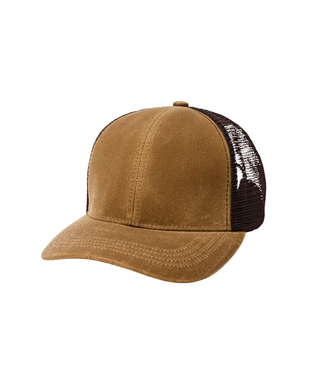 Tin Cloth Logger Mesh Cap - Dark Tan made by Filson