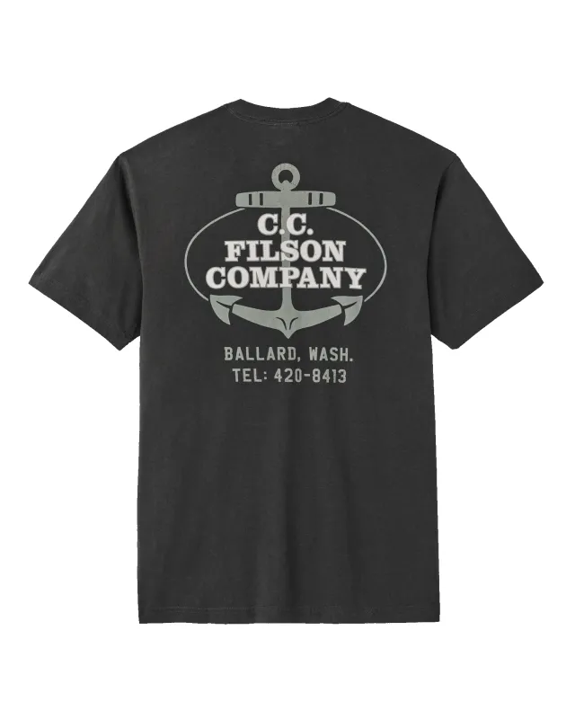 Ballard Graphic T-Shirt - Black made by Filson