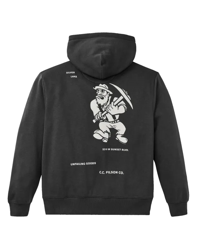 Silverlake Graphic Hoodie - Faded Black made by Filson