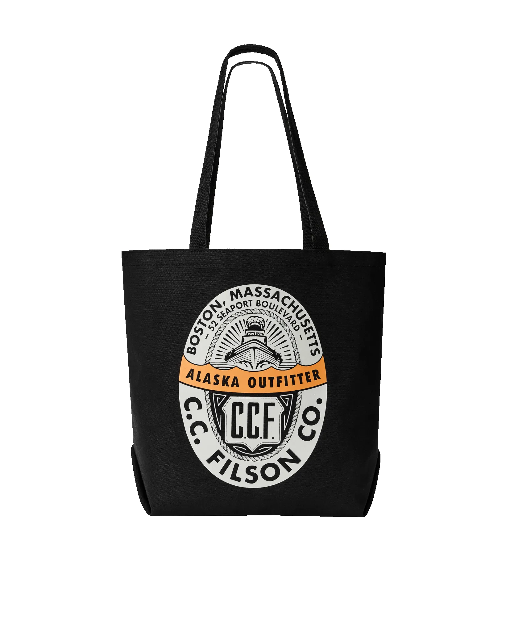 Boston Graphic Tote Bag - Black sold by Filson