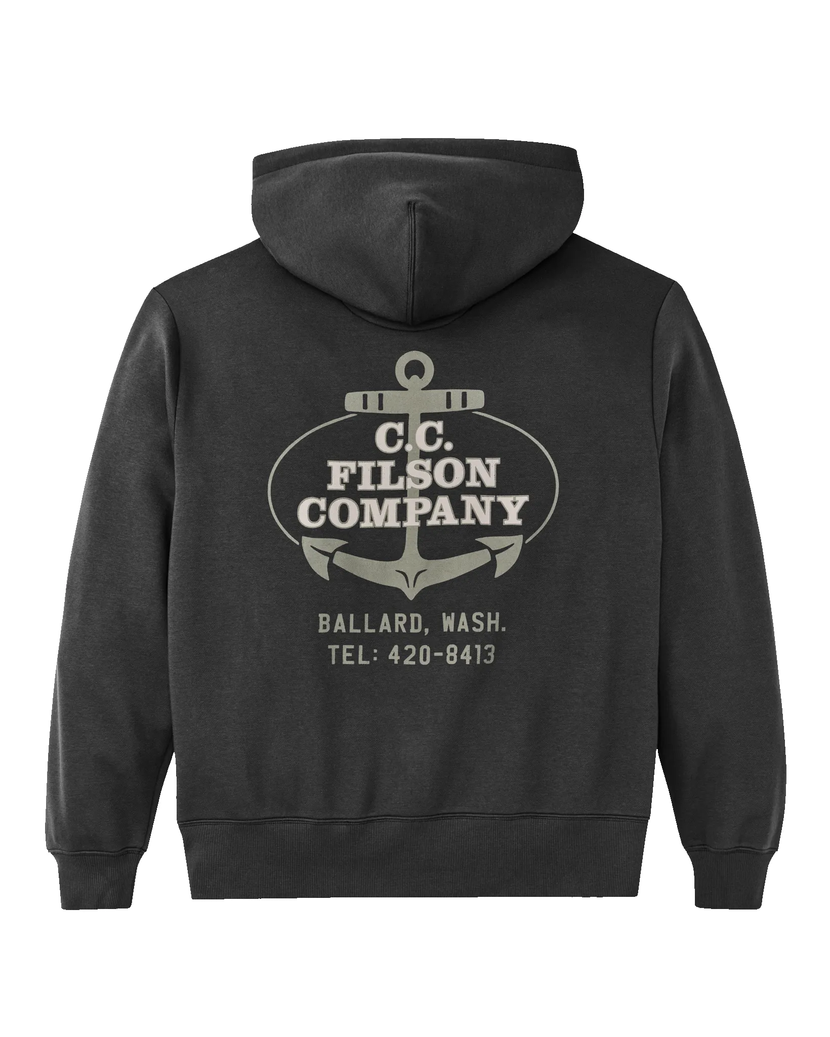 Ballard Graphic Hoodie - Faded Black sold by Filson