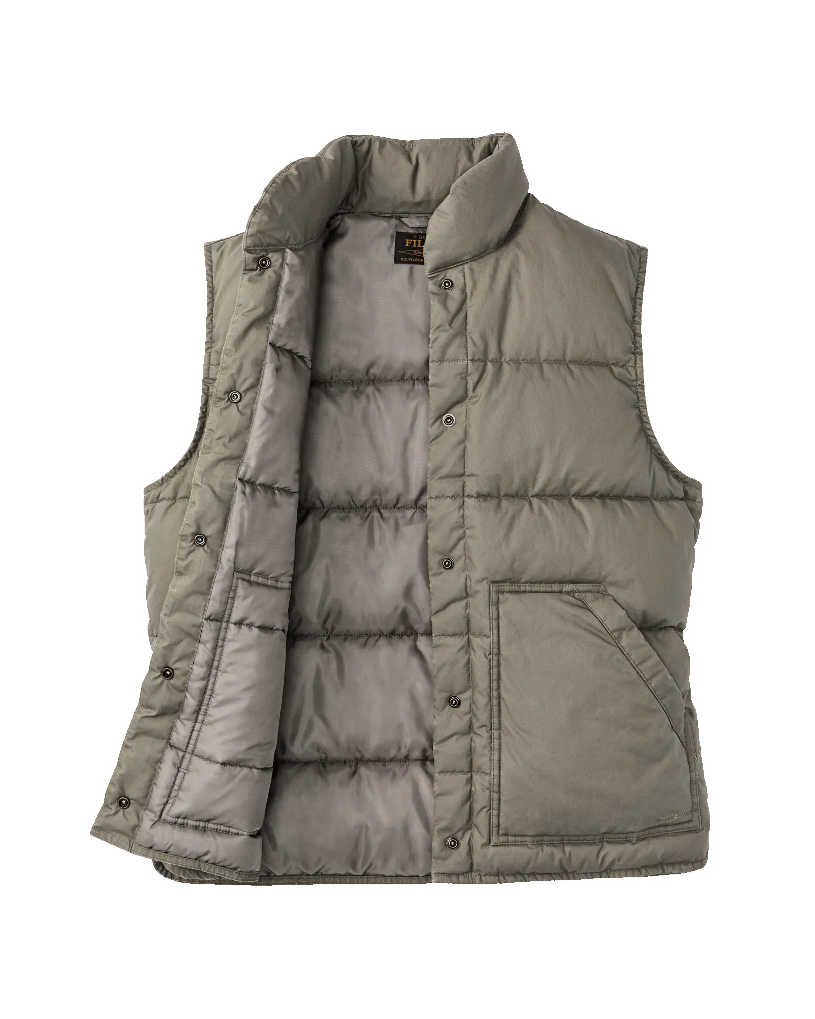 Women's Heritage Cotton Down Vest - Smokey Olive sold by Filson product image thumbnail 5