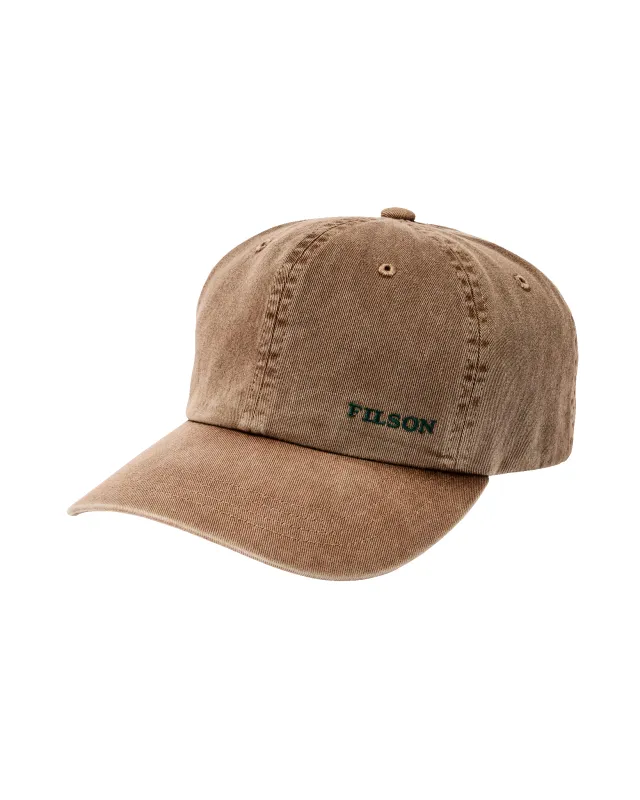 Washed Low-Profile Logger Cap - Washed Tan made by Filson