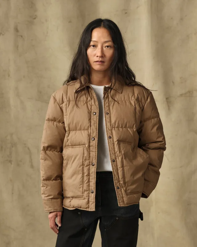 Women's Heritage Cotton Down Jacket - Antique Bronze made by Filson