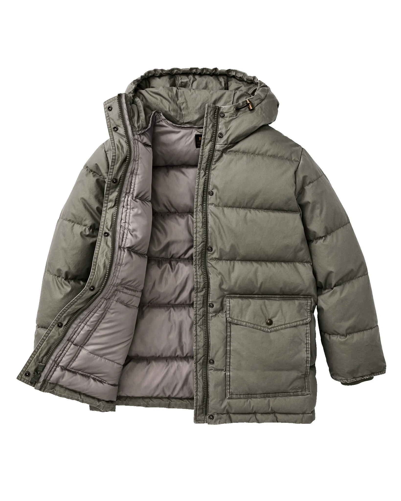 Women's Heritage Cotton Down Parka - Smokey Olive sold by Filson product image thumbnail 4