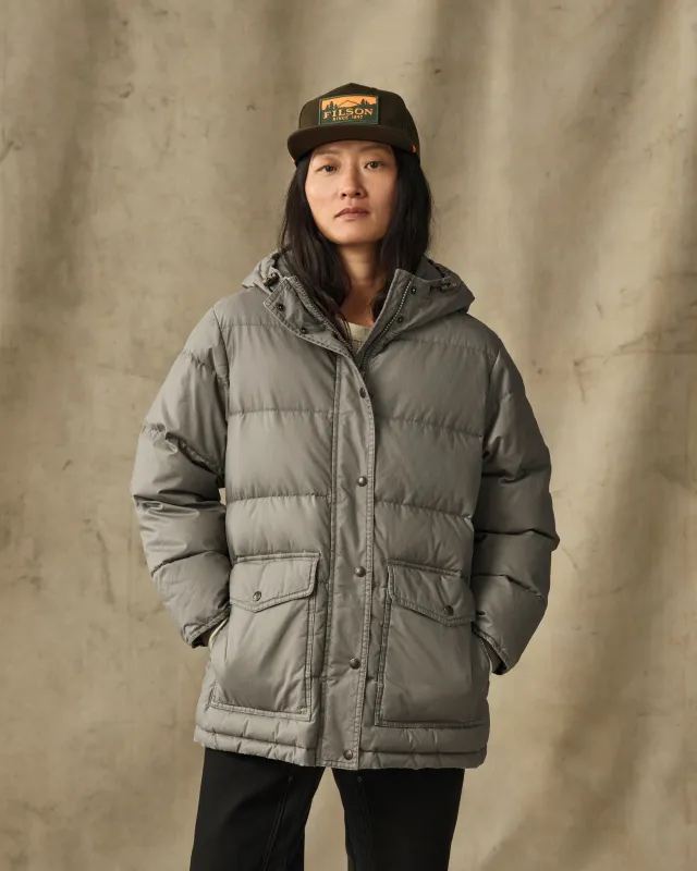 Women's Heritage Cotton Down Parka - Smokey Olive made by Filson