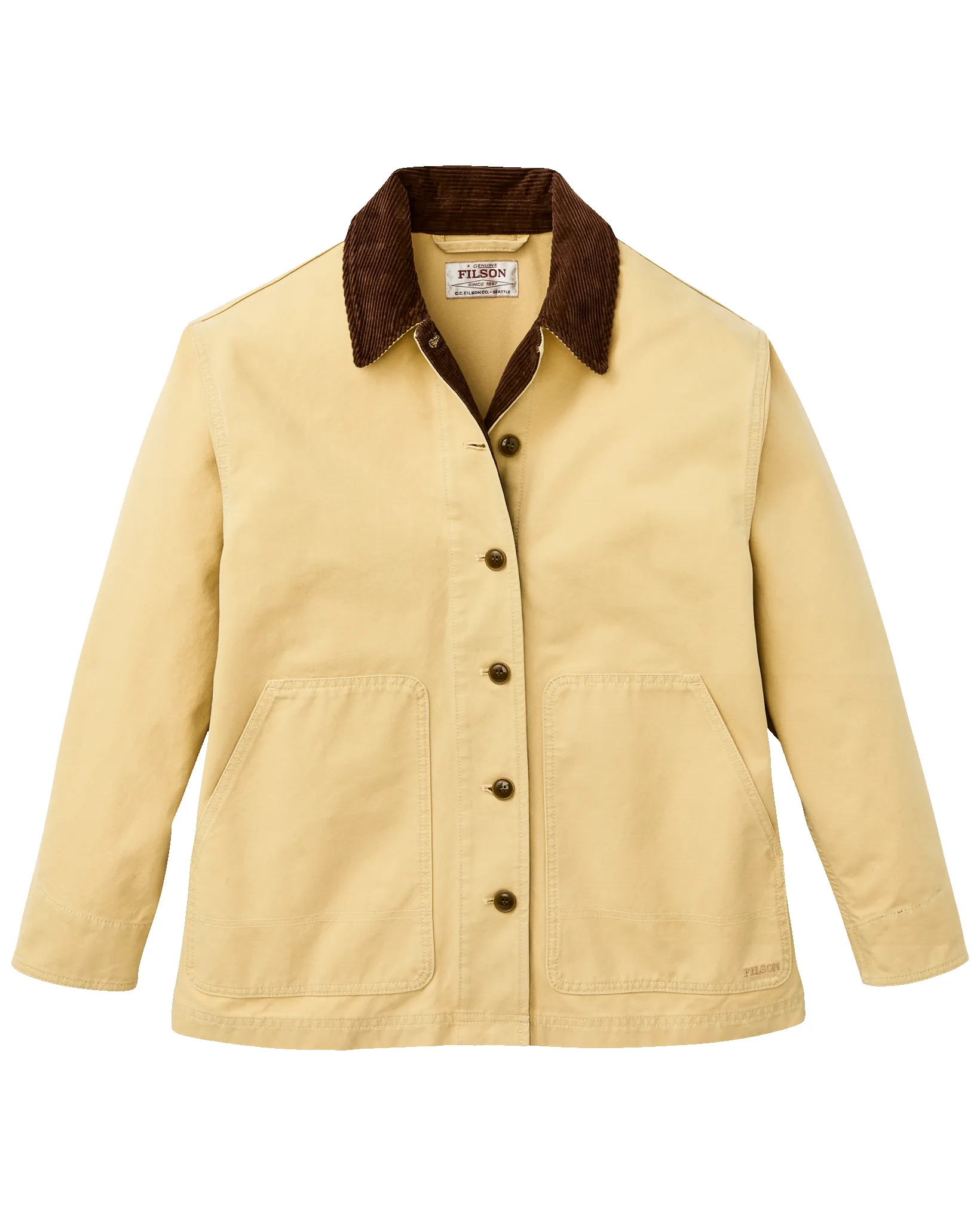 Women's Canvas Barn Coat - Antique Khaki sold by Filson product image thumbnail 3