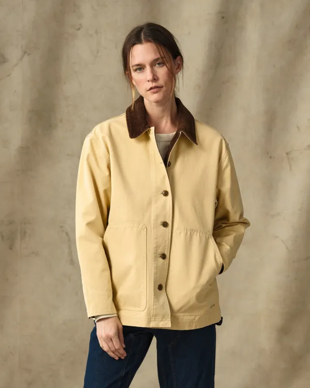 Women's Canvas Barn Coat - Antique Khaki made by Filson