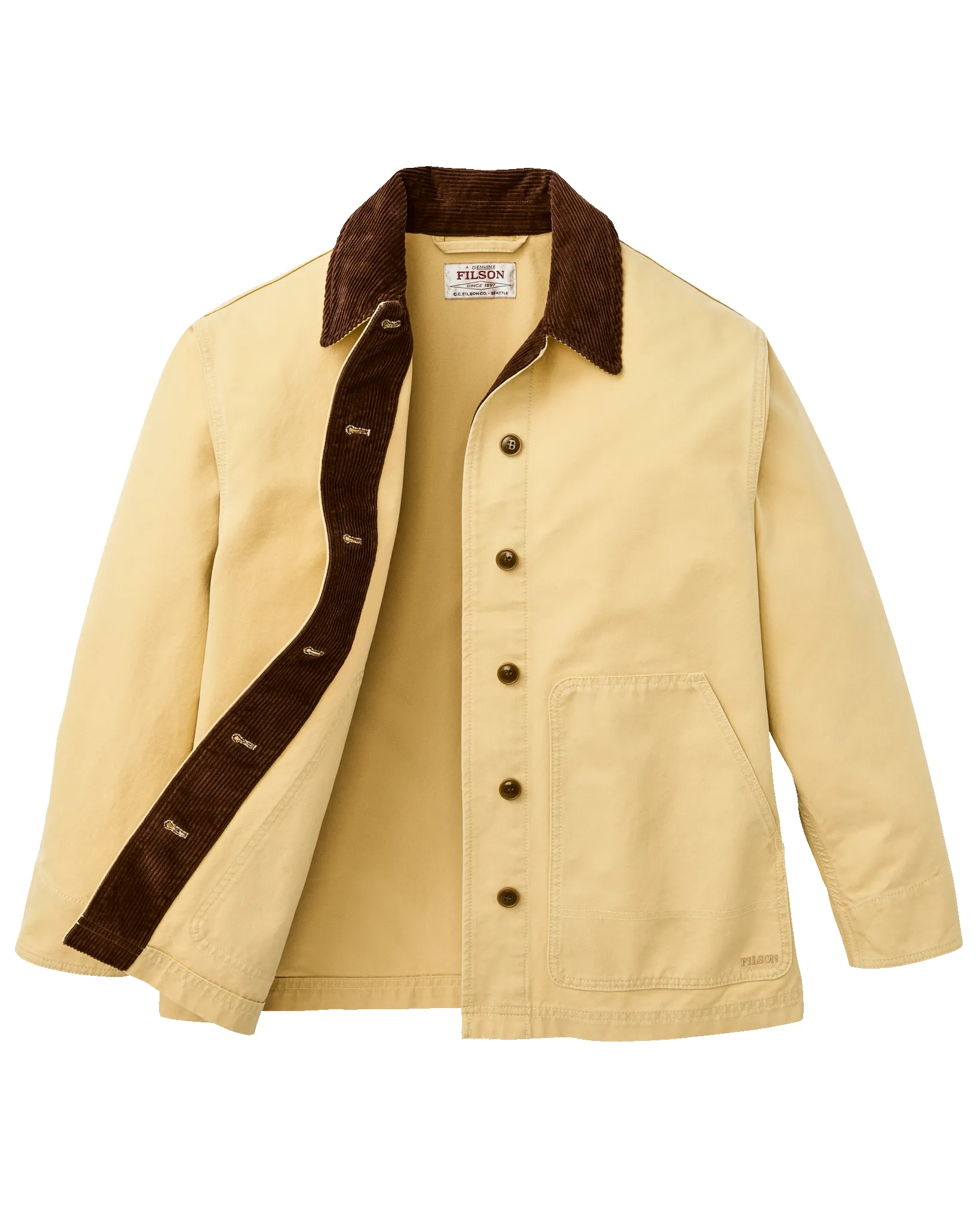 Women's Canvas Barn Coat - Antique Khaki sold by Filson product image thumbnail 4