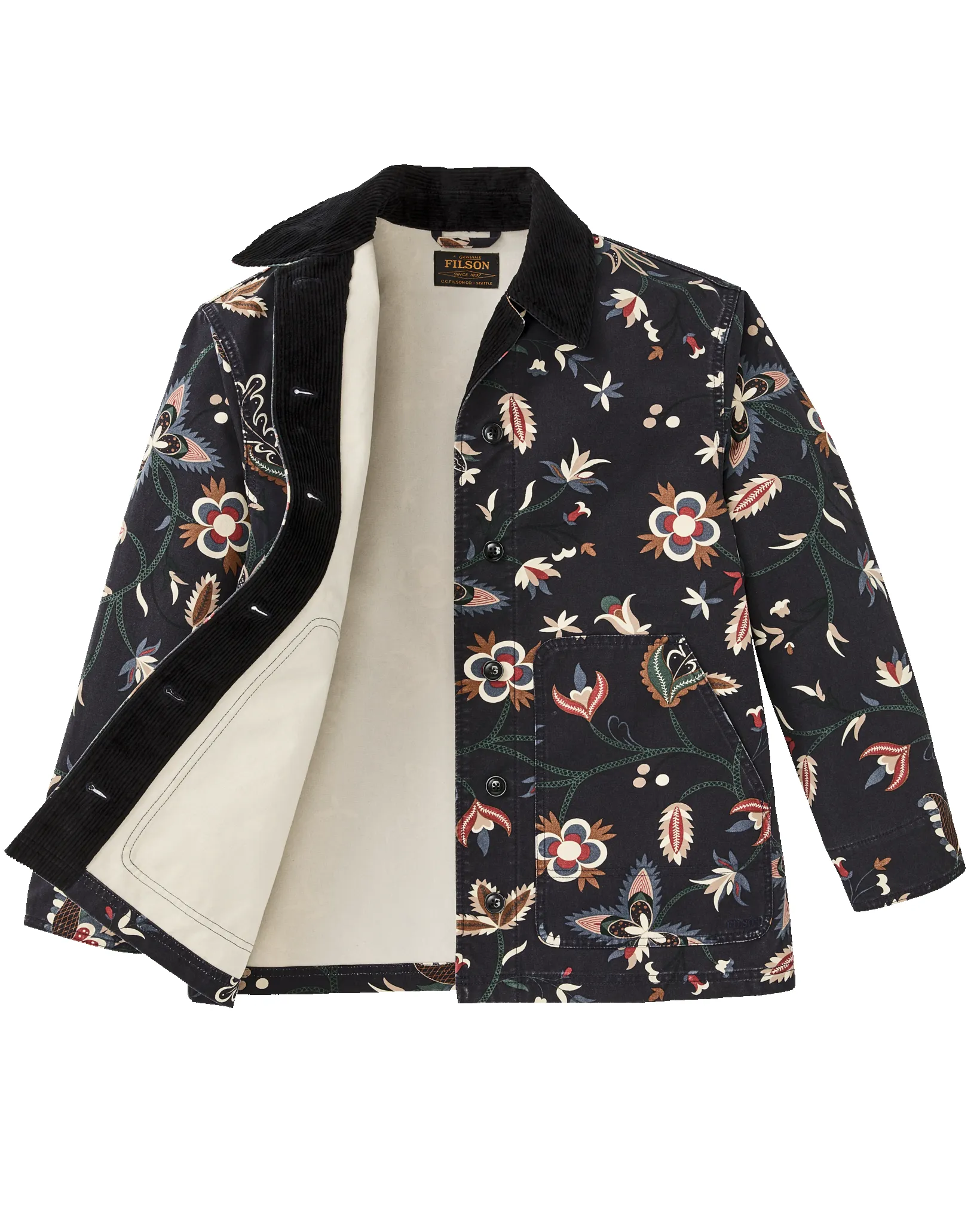 Women's Canvas Barn Coat - India Ink Print sold by Filson product image thumbnail 5