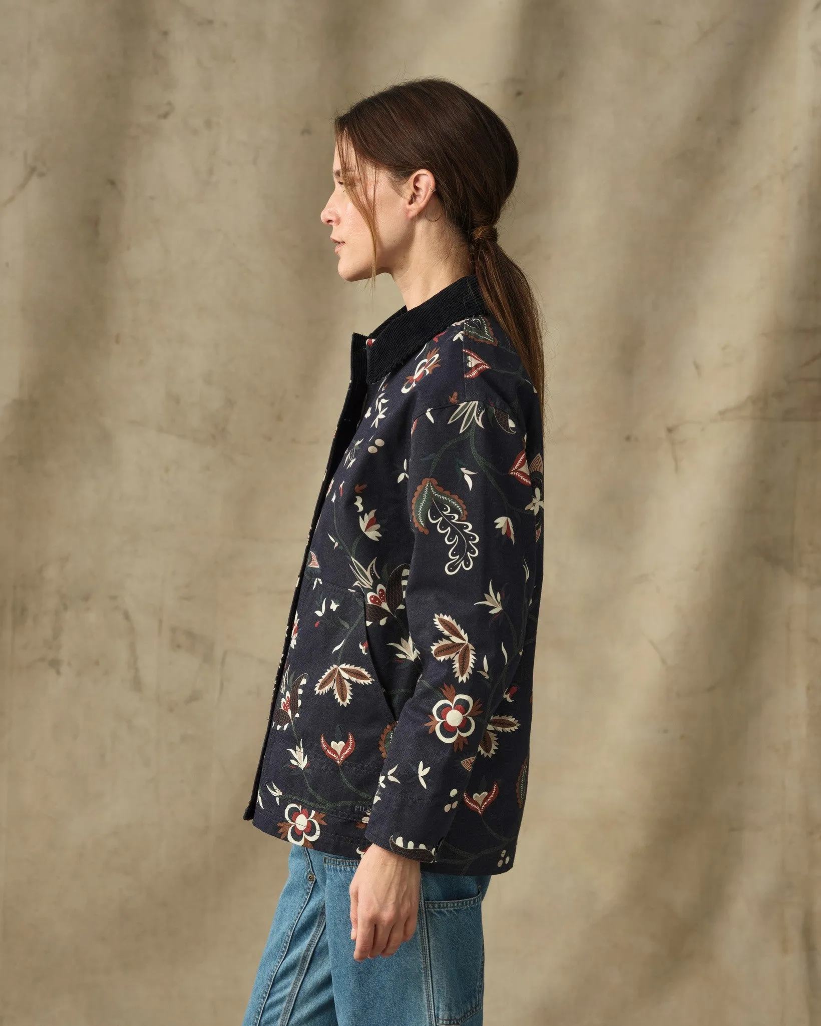Women's Canvas Barn Coat - India Ink Print sold by Filson product image thumbnail 3