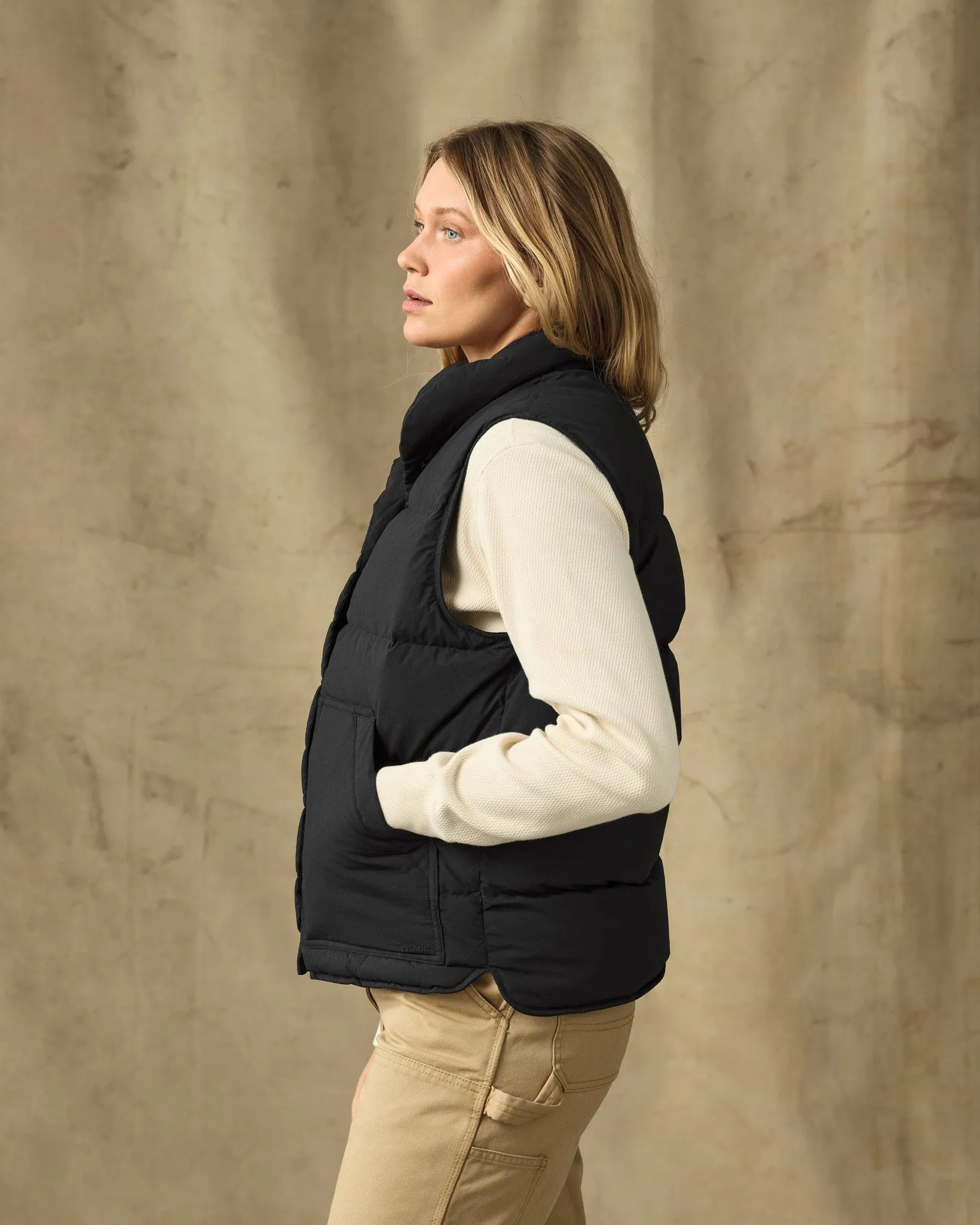 Women's Heritage Cotton Down Vest - Black sold by Filson product image thumbnail 3
