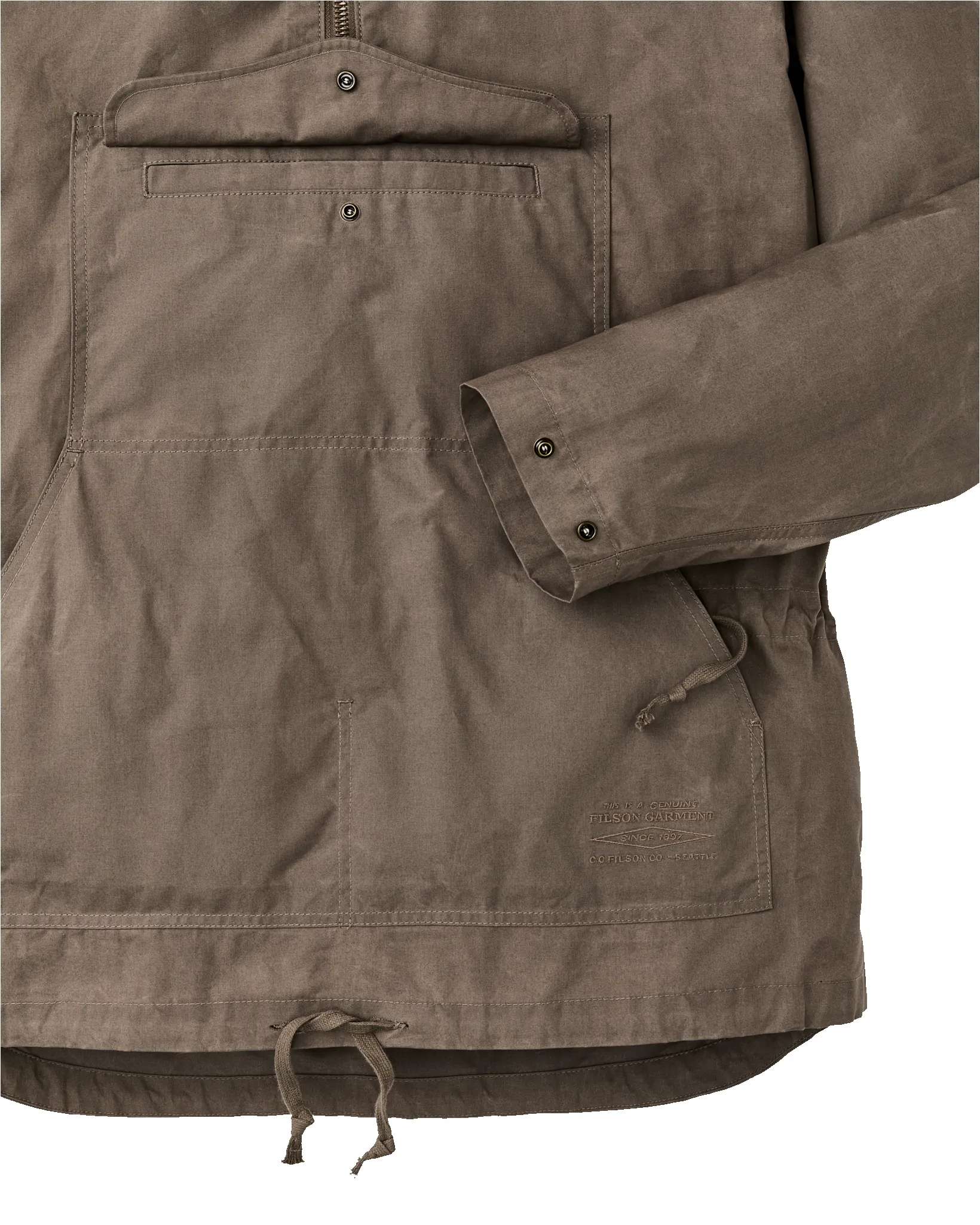 Dry Wax Anorak - Olive Gray sold by Filson product image thumbnail 3