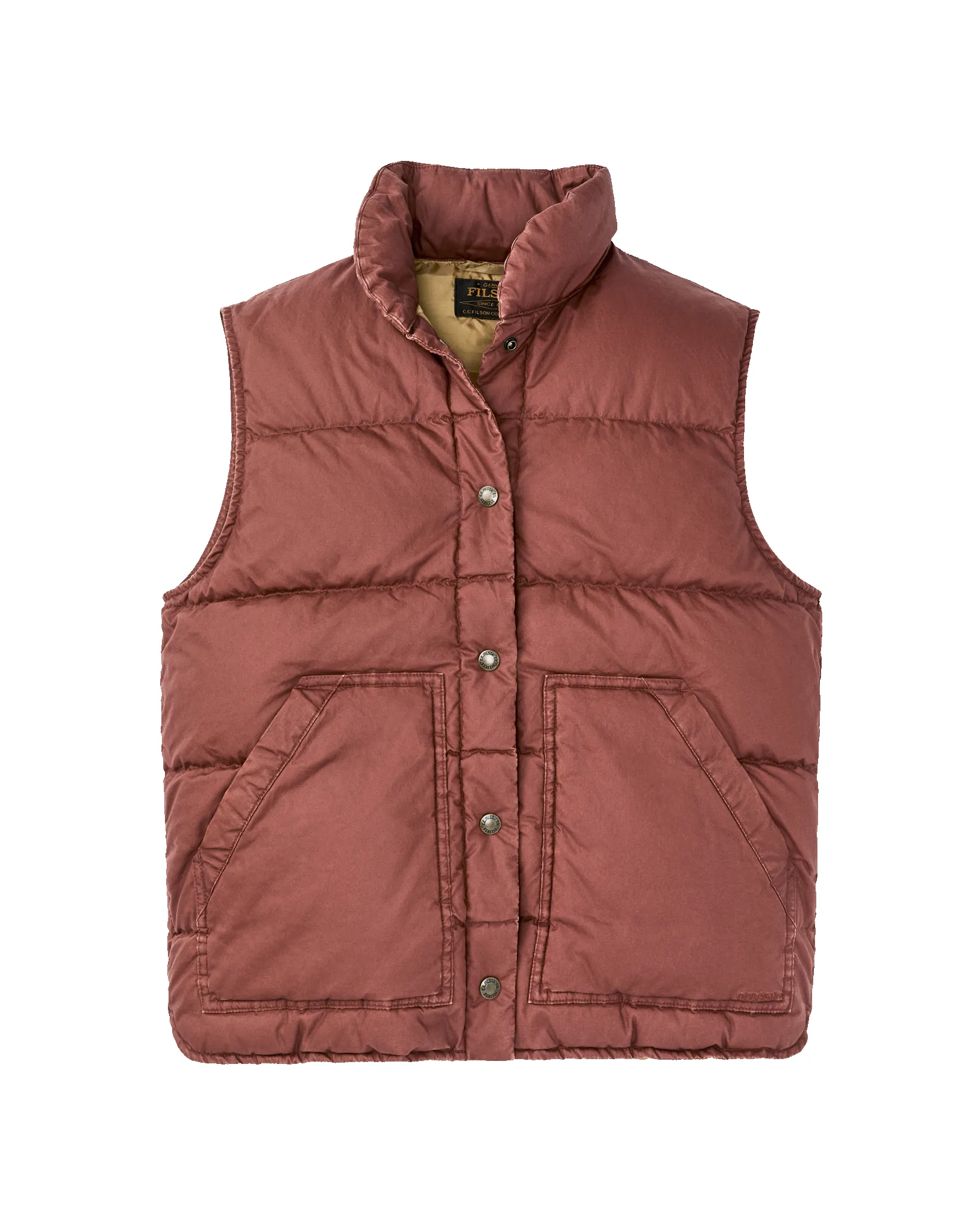 Women's Heritage Cotton Down Vest - Smoked Paprika sold by Filson product image thumbnail 4