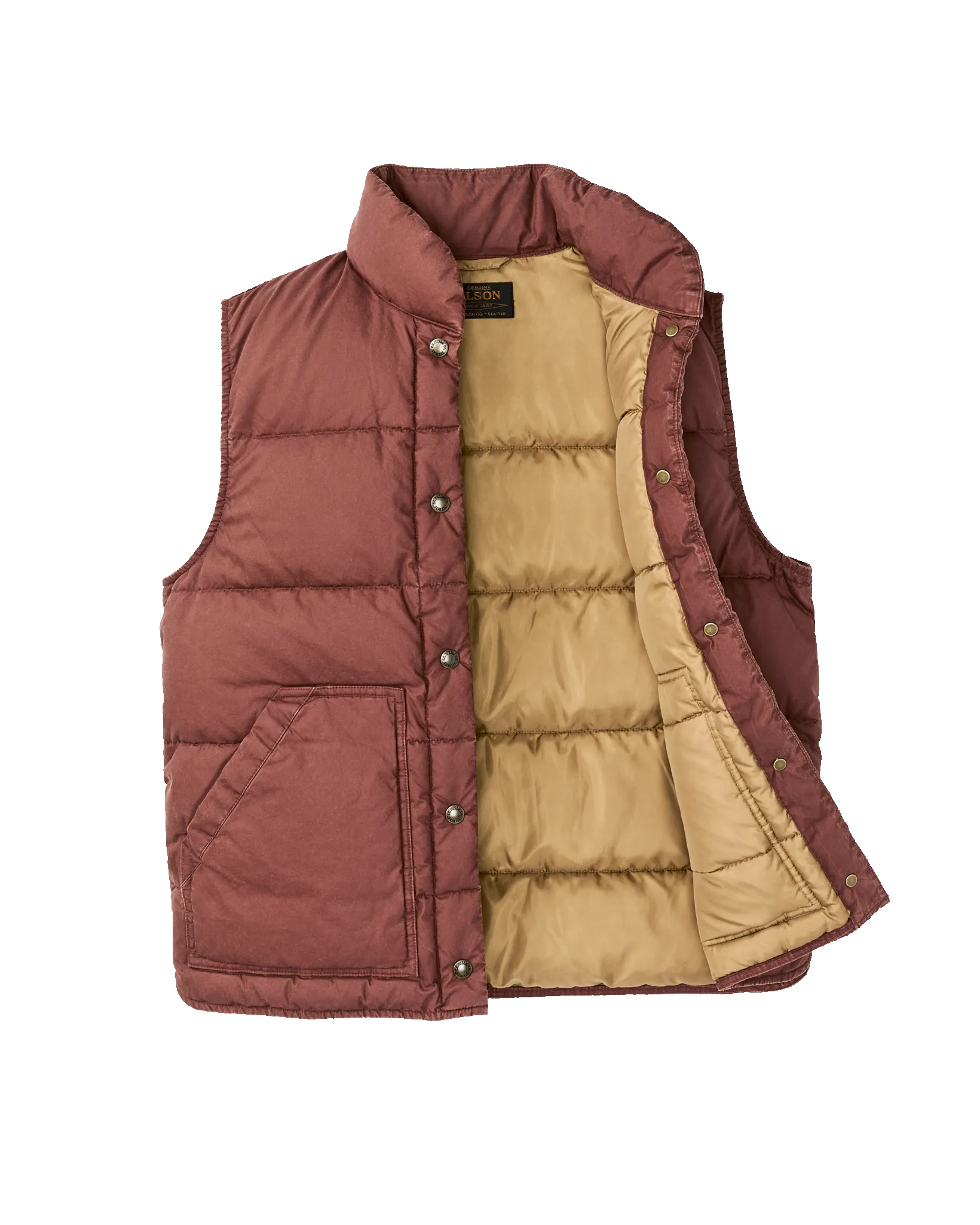 Women's Heritage Cotton Down Vest - Smoked Paprika sold by Filson product image thumbnail 5