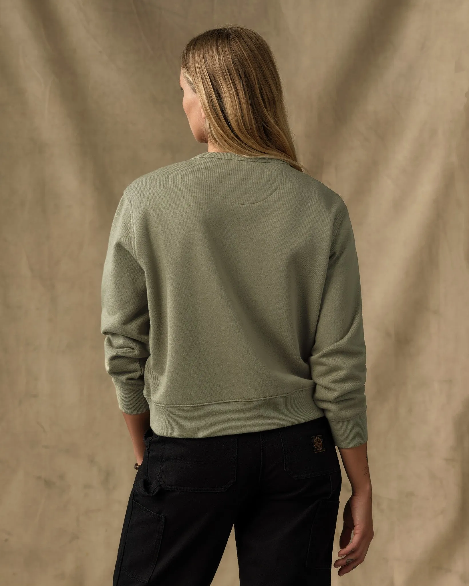 Women's French Terry Crewneck - Olive Branch sold by Filson product image thumbnail 2