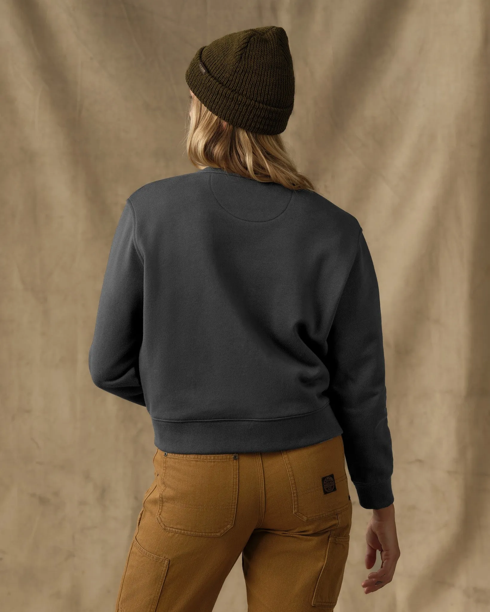 Women's French Terry Crewneck - Faded Black sold by Filson product image thumbnail 2