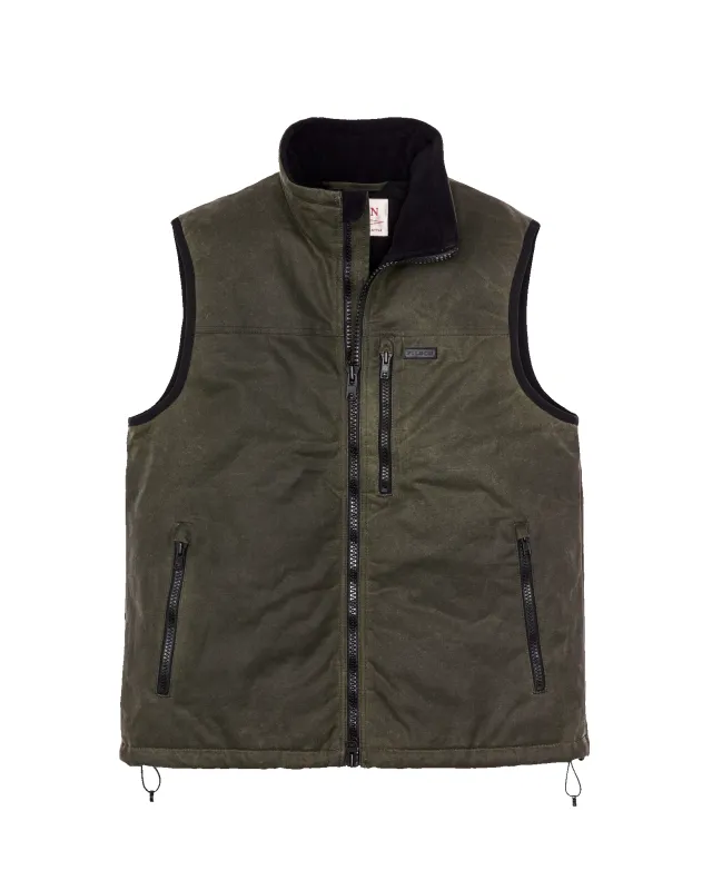 Tin Cloth Insulated Vest - Otter Green made by Filson