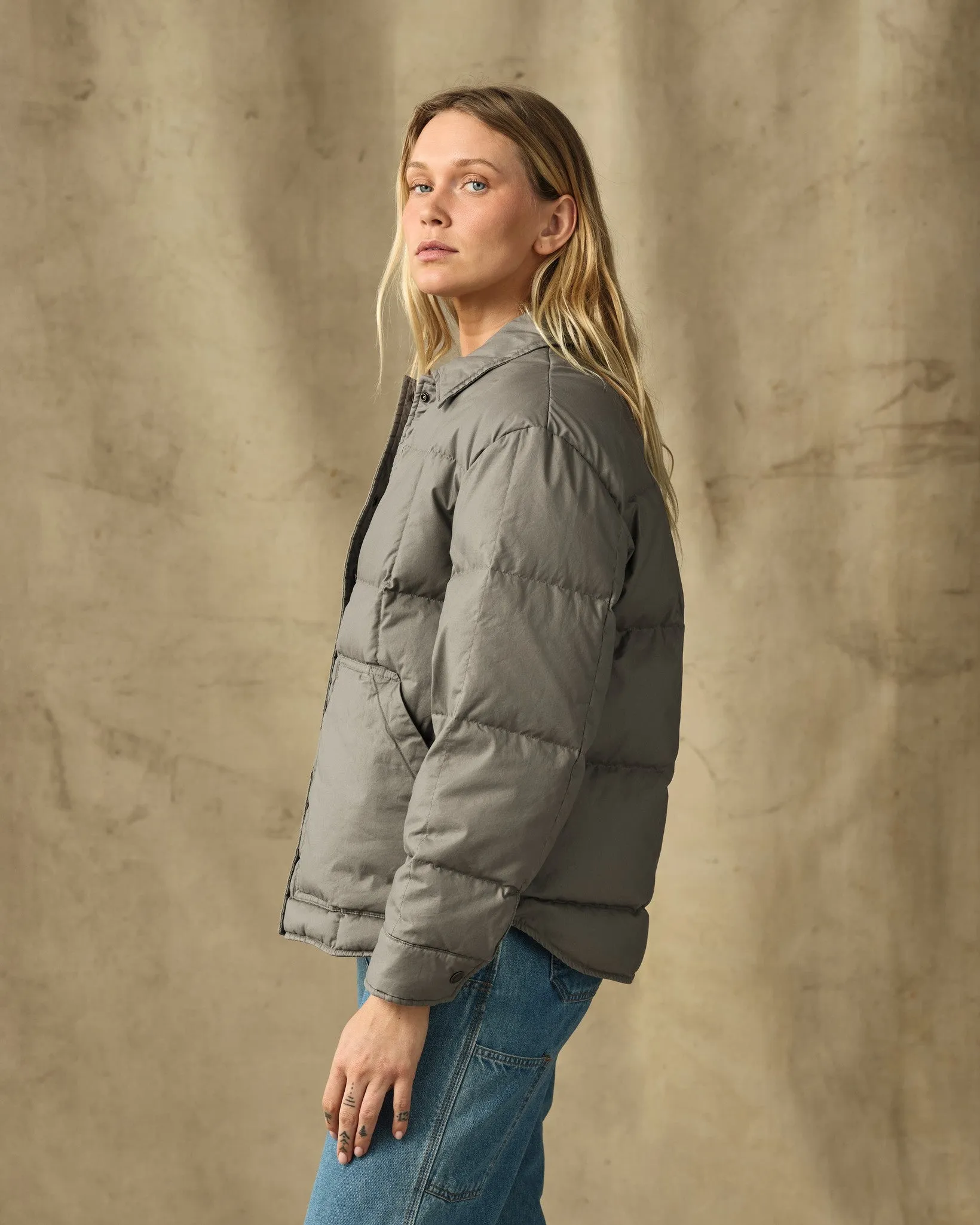 Women's Heritage Cotton Down Jacket - Smokey Olive sold by Filson product image thumbnail 3