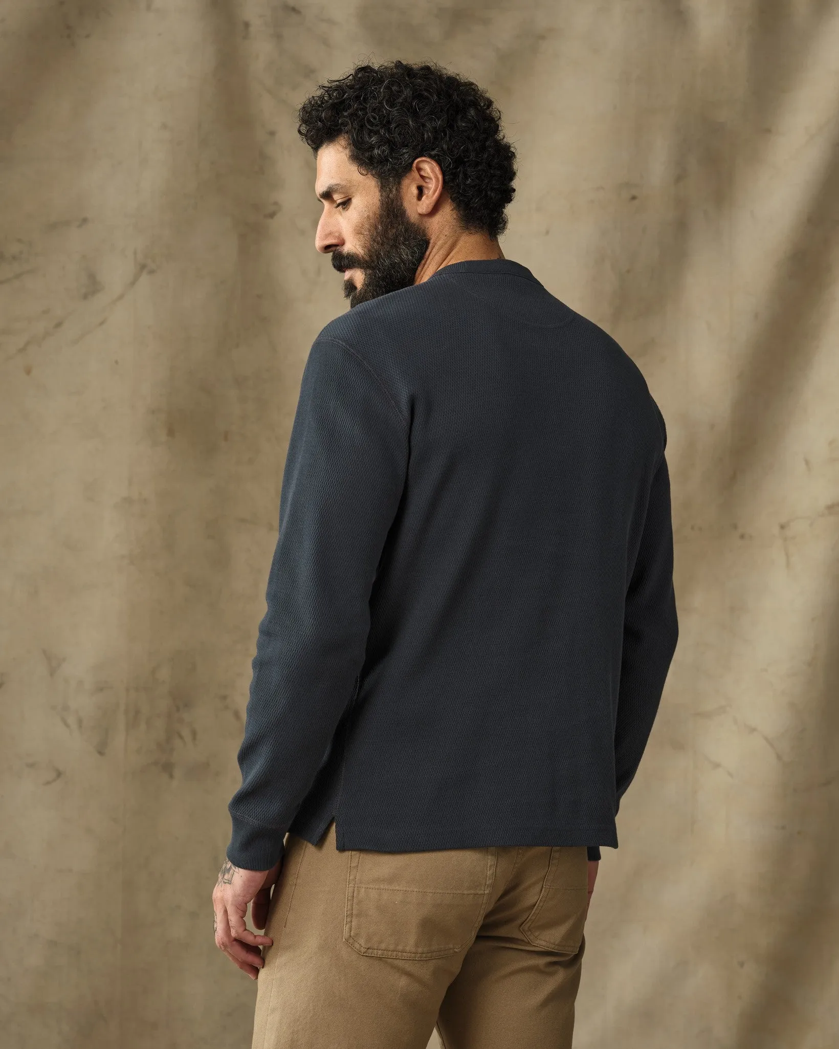 Waffle Knit Thermal Crewneck - Blue Mussel sold by Filson product image thumbnail 2