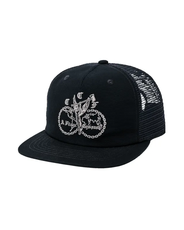 Axe Angel Trucker Mesh Cap - Navy made by Filson
