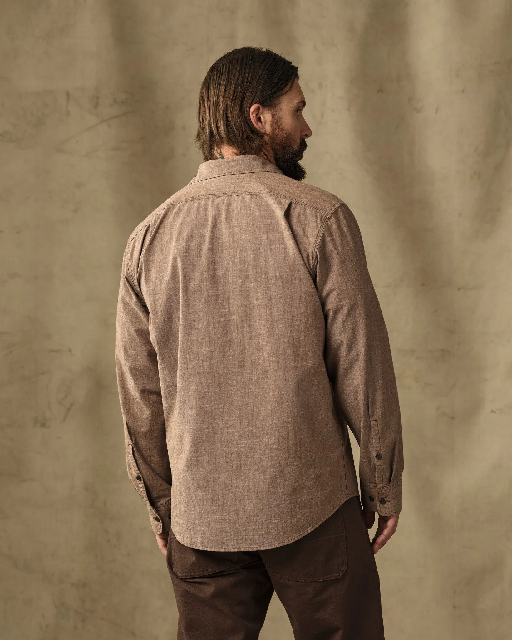 Chambray CPO Shirt - Dark Tan sold by Filson product image thumbnail 2