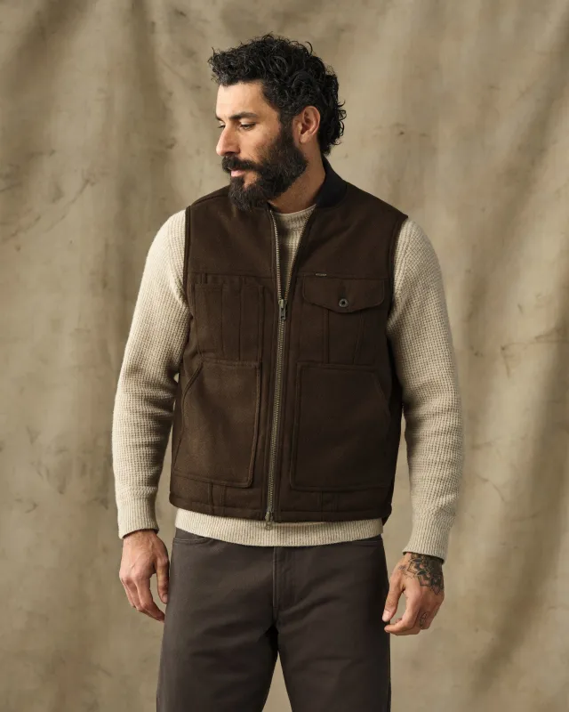 Spokane Insulated Work Vest - Beaver Brown made by Filson