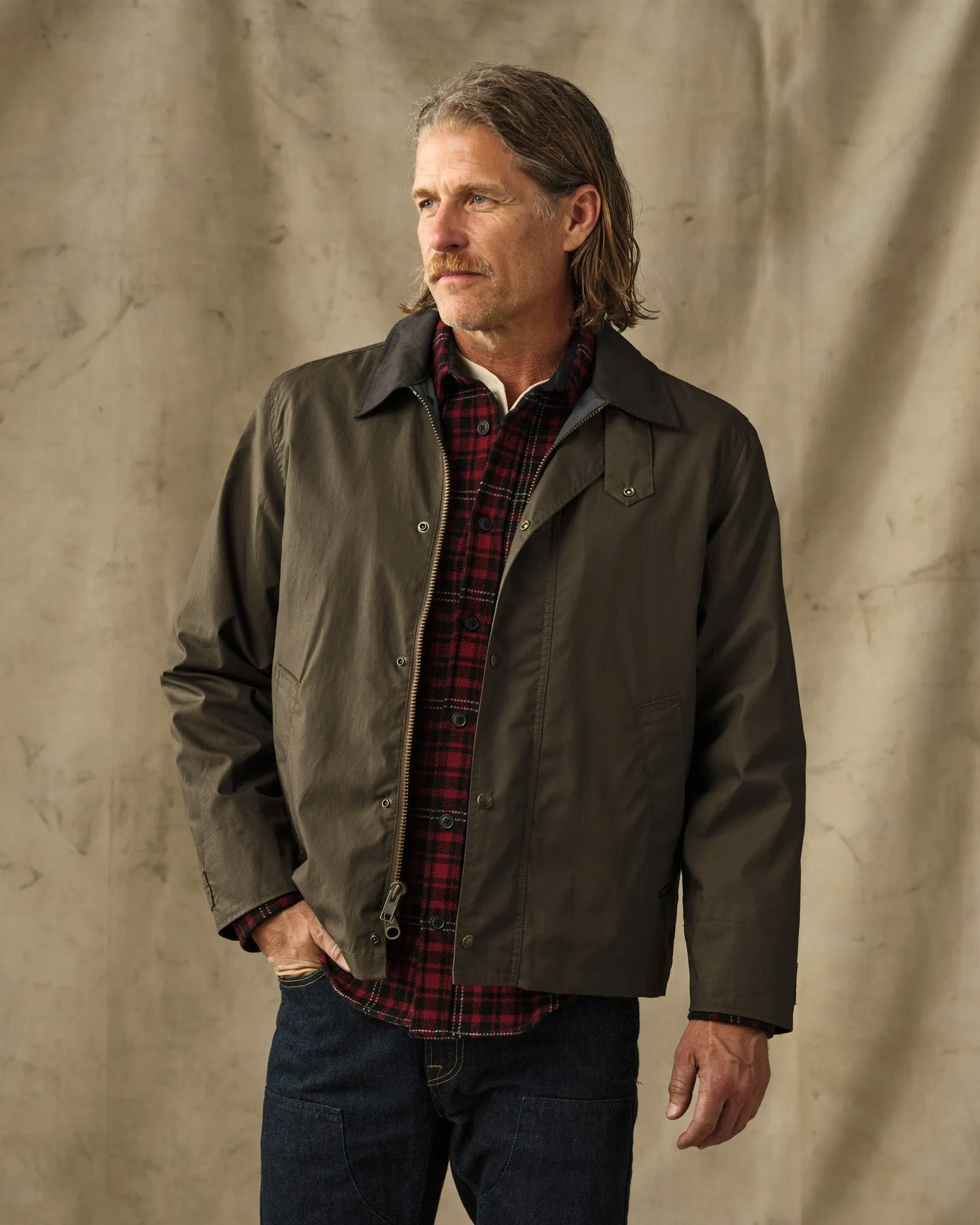 Dry Wax Short Field Jacket - Burnt Olive sold by Filson product image thumbnail 4