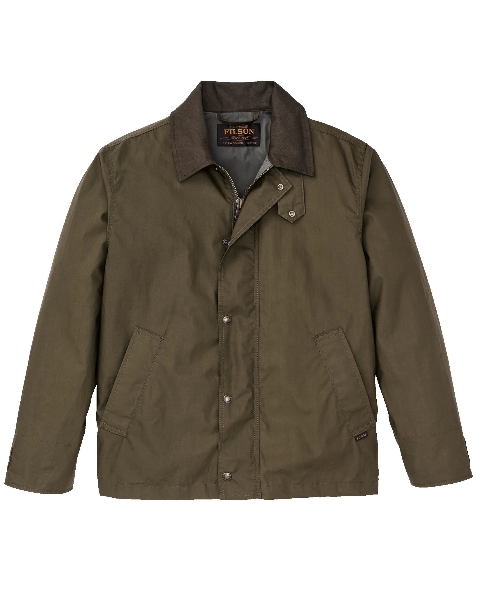 Dry Wax Short Field Jacket - Burnt Olive sold by Filson product image thumbnail 5