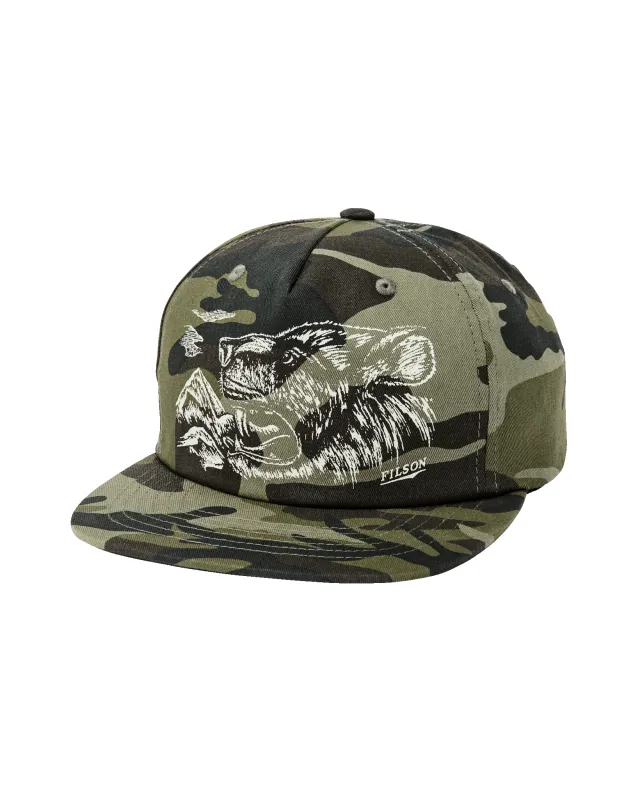 Bear Mountain Trucker Cap - Dark Camo made by Filson
