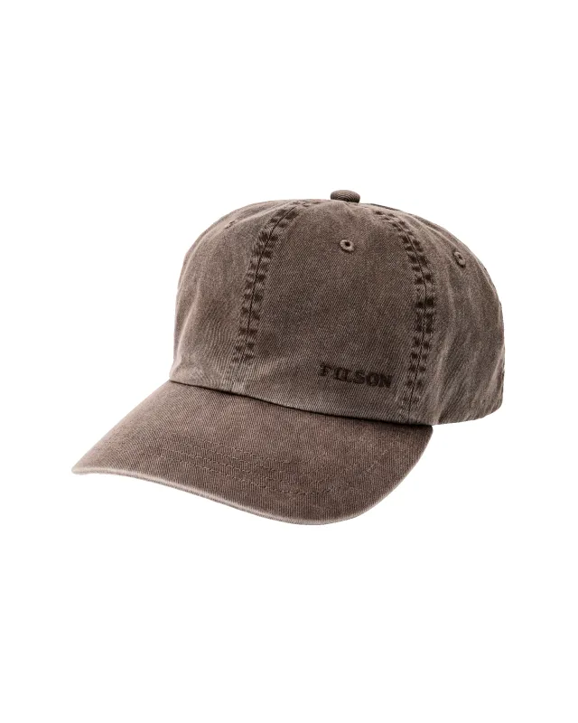 Washed Low-Profile Logger Cap - Washed Brown made by Filson