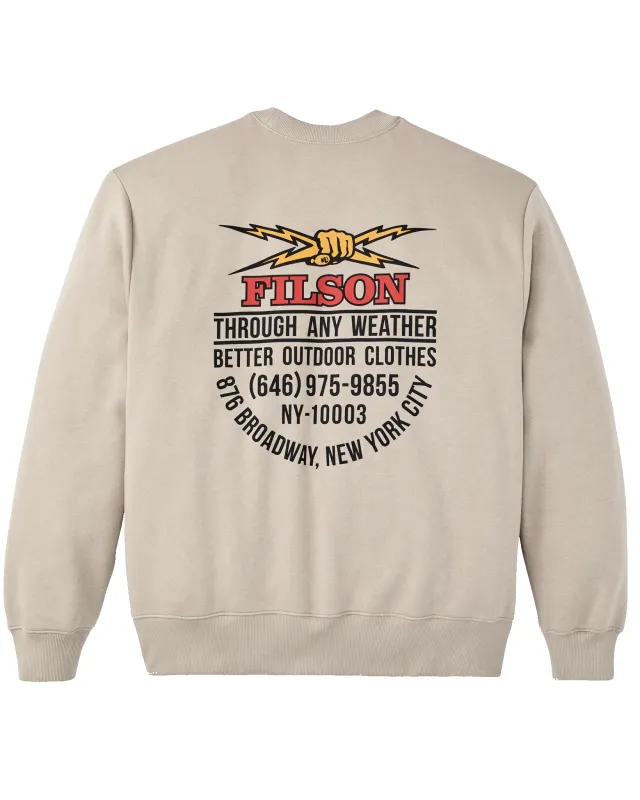 NYC Graphic Crewneck - Vintage Khaki made by Filson