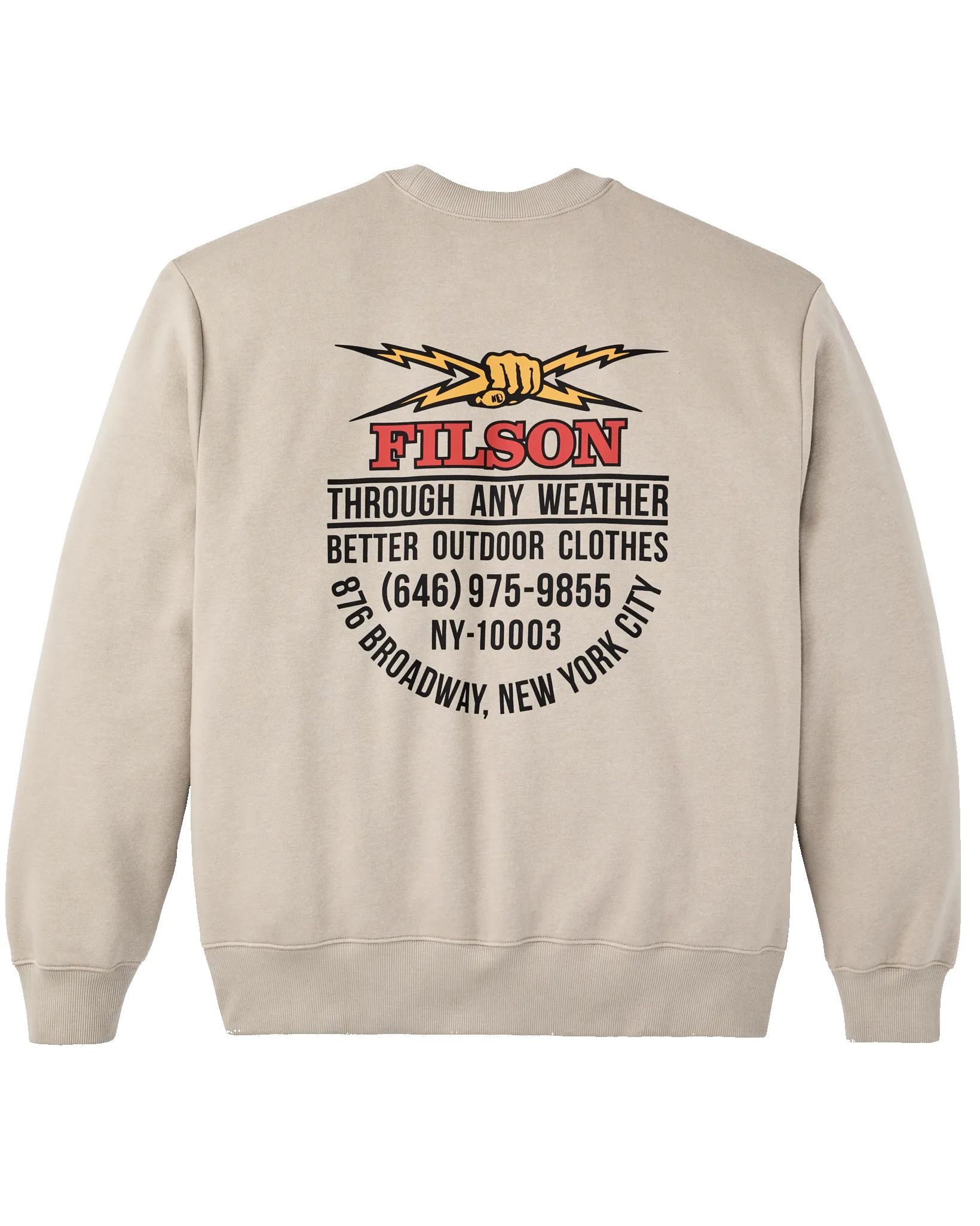 NYC Graphic Crewneck - Vintage Khaki sold by Filson