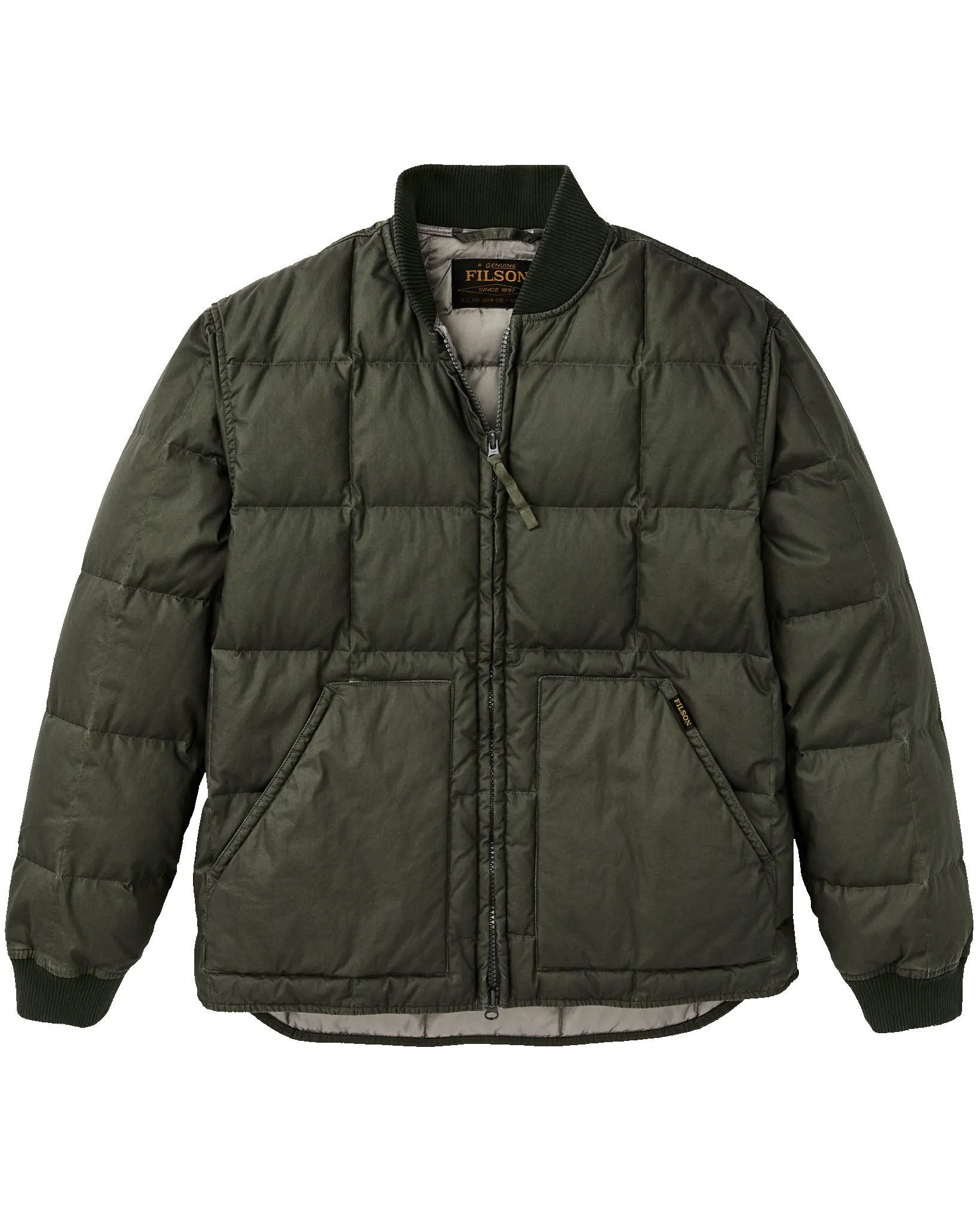 Heritage Cotton Down Jacket - Beluga sold by Filson product image thumbnail 4
