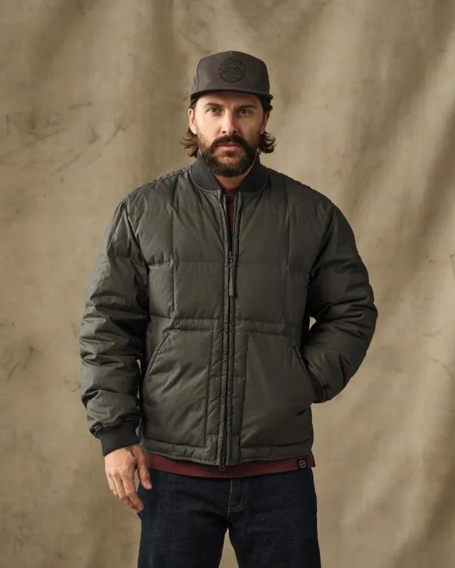 Heritage Cotton Down Jacket - Beluga made by Filson