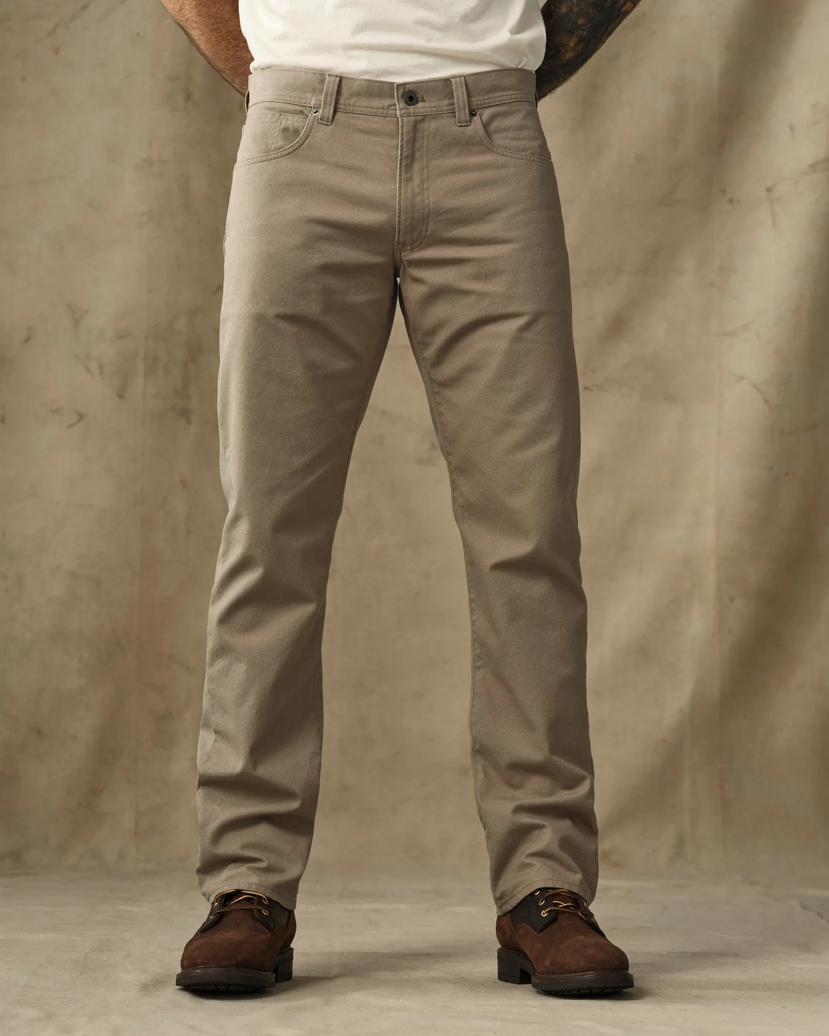 Dry Tin Cloth 5-Pocket Pants - Khaki sold by Filson