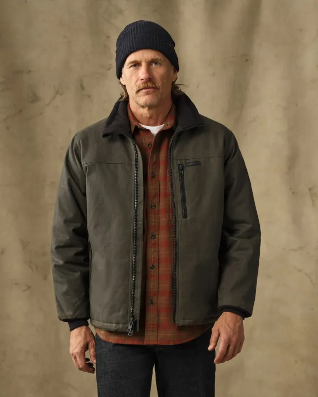 Tin Cloth Insulated Jacket - Otter Green made by Filson