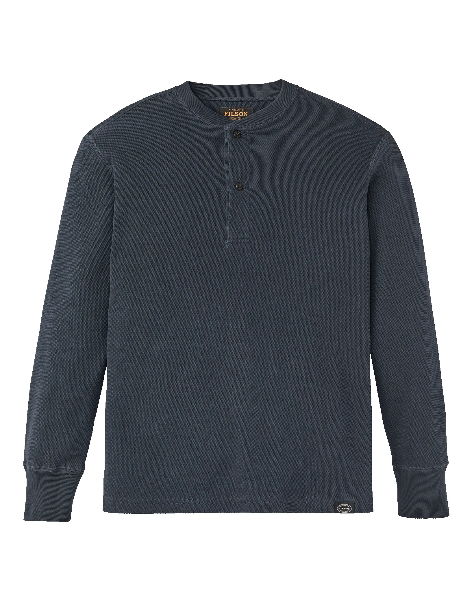 Waffle Knit Henley - Blue Mussel sold by Filson product image thumbnail 4