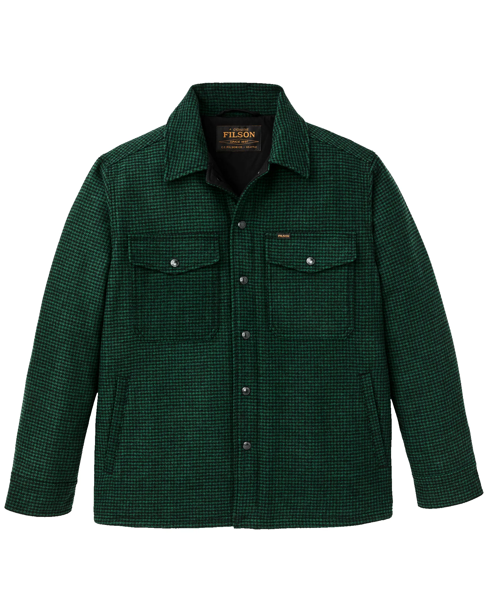 Spokane Insulated Jac-Shirt - Green / Black Plaid sold by Filson product image thumbnail 4
