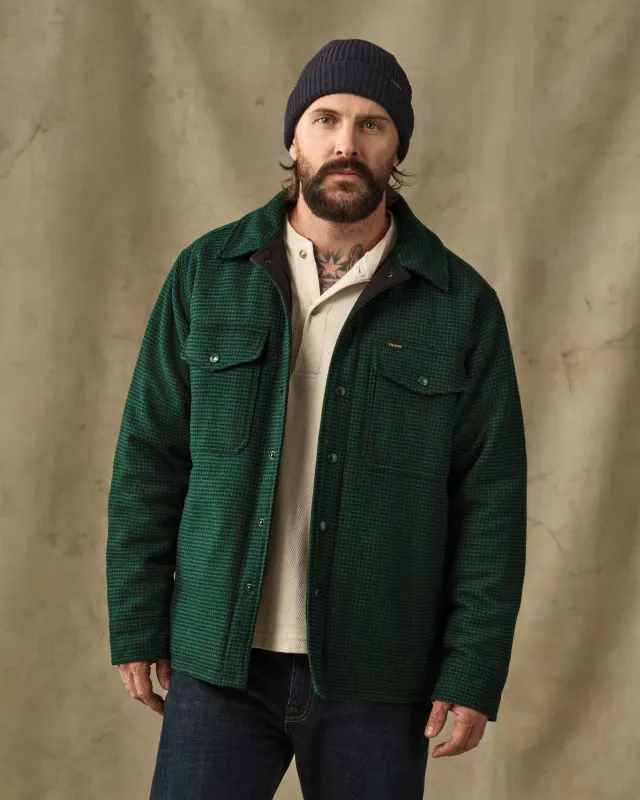 Spokane Insulated Jac-Shirt - Green / Black Plaid made by Filson