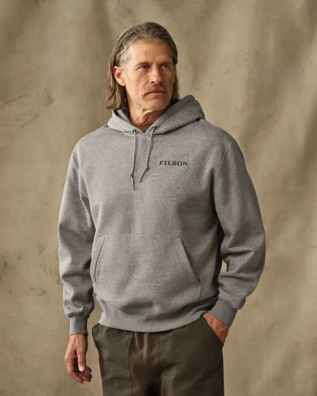 Scenic Graphic Hoodie - Vintage Heather Gray made by Filson